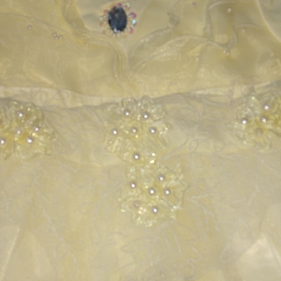 Richie House Yellow Tiered Layered Princess Dress NWT - Picture 4 of 7